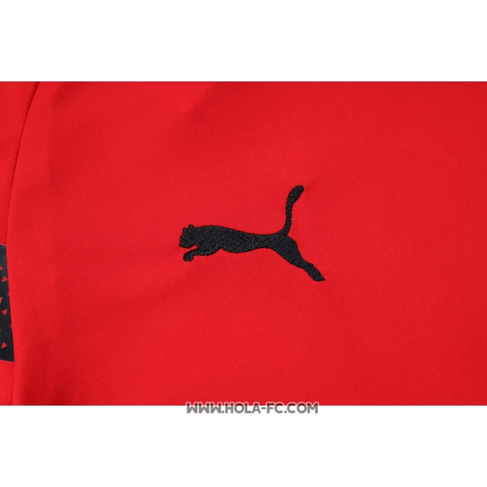Chandal del AC Milan 2022-2023 Manga Corta Rojo - Pantalon Corto